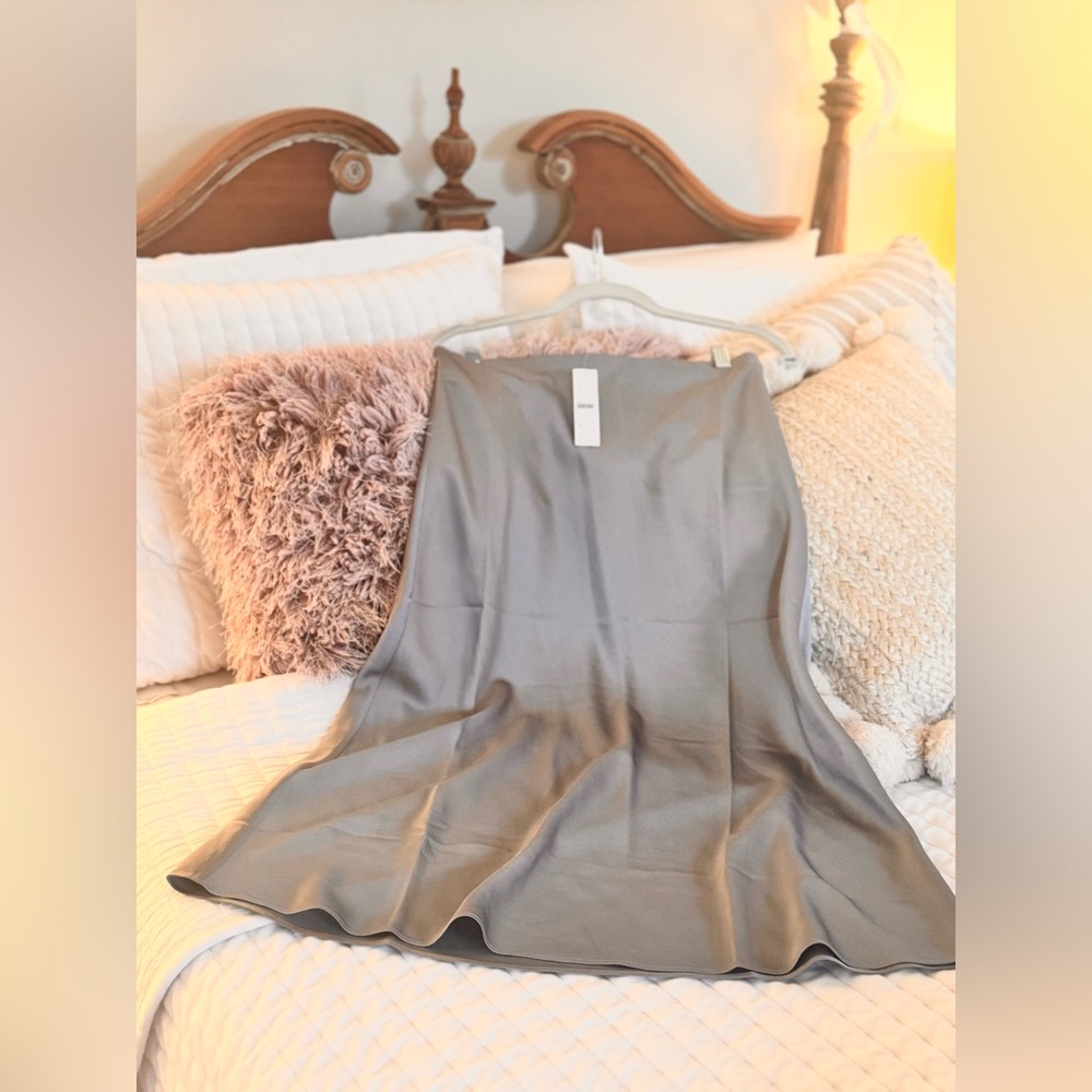 J. Crew Gray Gwen A-Line Skirt